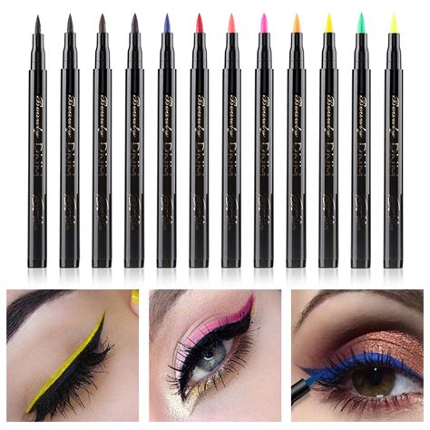 1pc Waterproof Colorful Liquid Eyeliner Pencils Fast Dry Long Lasting