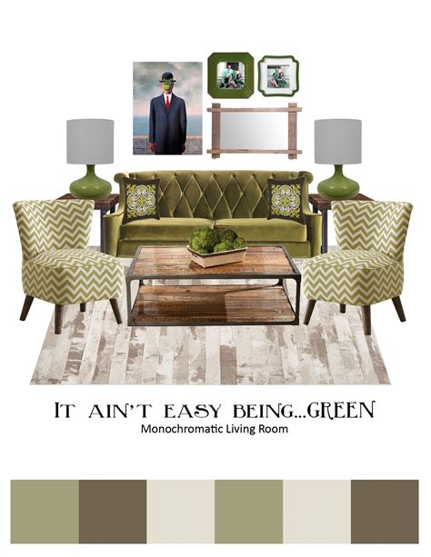 Monochrome Green Living Room Tips For Creating The Perfect Tone On