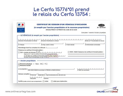 Qu Est Ce Que Le CERFA 13754 Carte Grise En Ligne