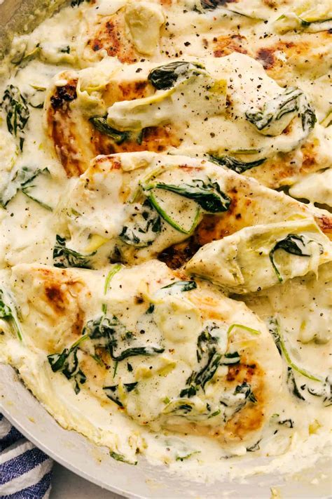 Creamy Spinach Artichoke Chicken The Recipe Critic GetSlimThin