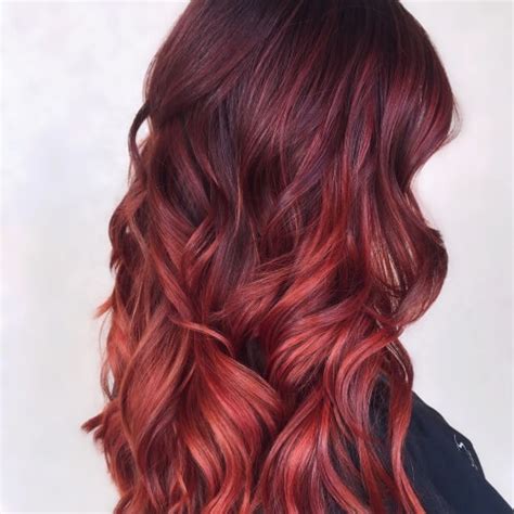 Ombre Hair From Brown To Red