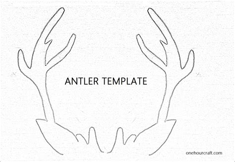 Reindeer Antlers Coloring Page Layout Reindeer Antlers Coloring Pages