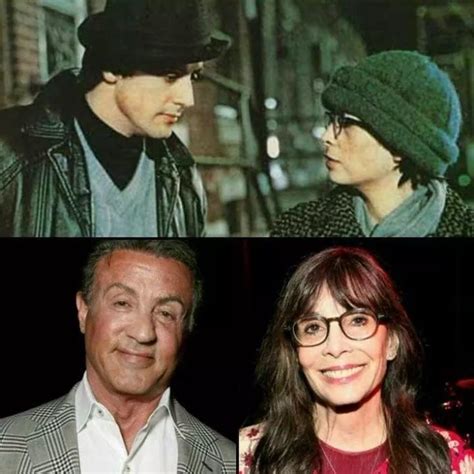Sylvester Stallone And Talia Shire Rocky Film Sylvester Stallone