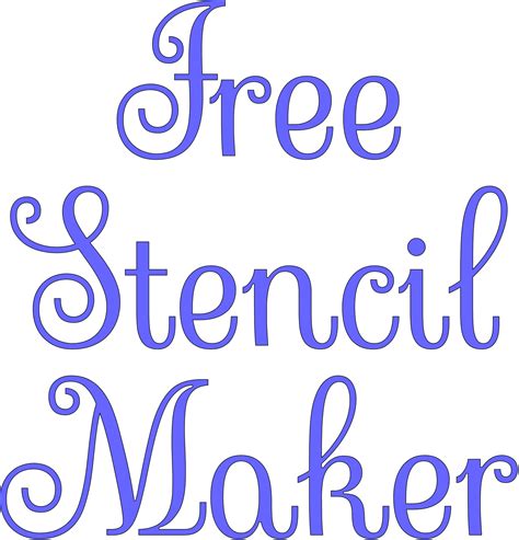 Free Letter Stencils Printable Stencil Patterns Free Stencil Maker