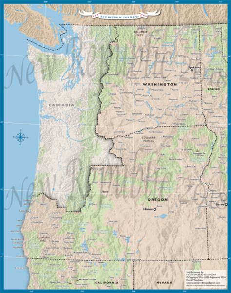 Washingtonoregon Map New Republic 2018 Maps