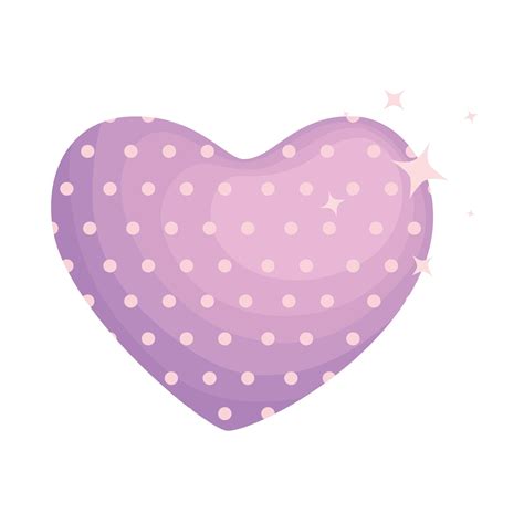 Lilac Heart Dotted 5376786 Vector Art At Vecteezy