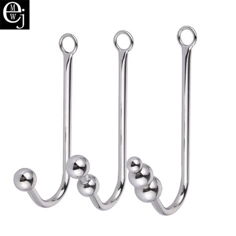 Ejmw Anal Sex Toys Anal Hook Stainless Steel Anal Plug Butt Plug With Ball Anal Dilator Gay Sex