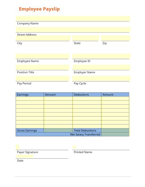 A payslip is typically a slip of paper or a small document, which includes the record of an employee's salary or wage. Excel Pay Slip Template Singapore - 21 Free Cash Receipt ...