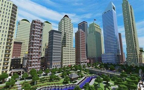 View Of Middle Park South East Minecraft Architecture Minecraft