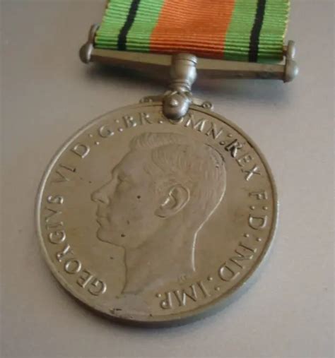 Original British Ww2 Defence War Full Size Medal 1329 Picclick