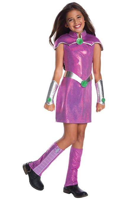 Dc Superhero Girls Deluxe Starfire Costume For Girls