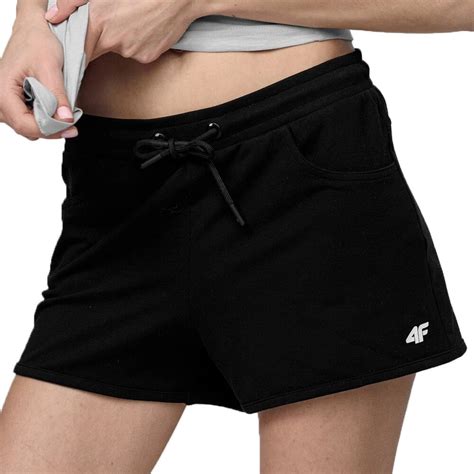 4f women s sweat shorts skdd001 black
