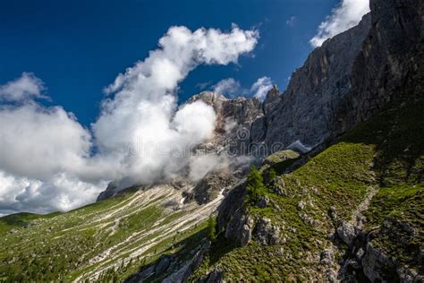 2021 07 10 San Martino Di Castrozza Dolomites And Clouds 2 Stock Photo