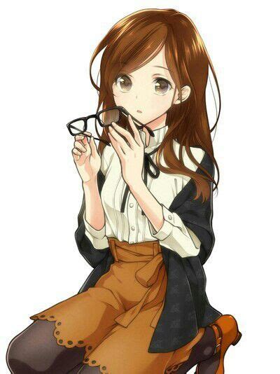 Anime Girl With Glasses Anime Amino