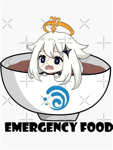 Paimon Emergency Food Genshin Impact Sticker For Sale By