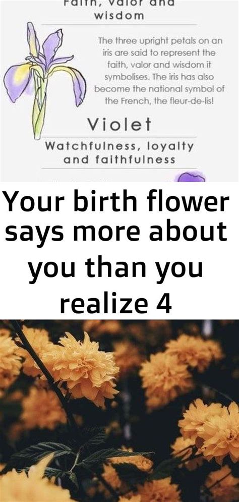 Your Birth Flower Says More About You Than You Realize 4 Birth