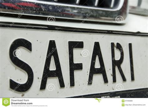 Safari Car Sign Stock Image Image Of Transport Tour 87493889
