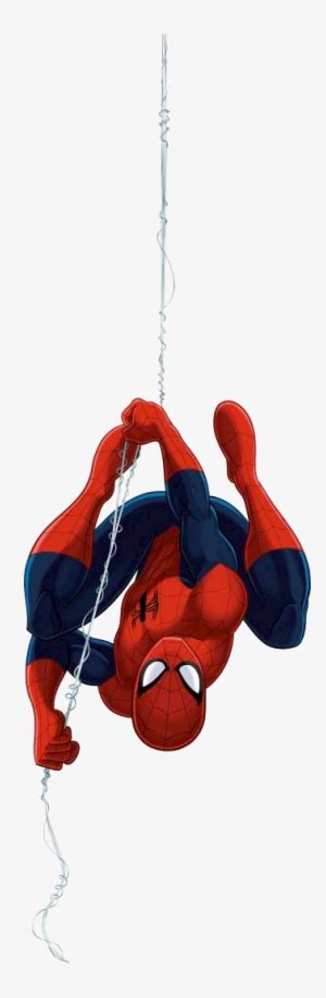 Spiderman - Ultimate Spiderman Upside Down PNG Image | Transparent PNG