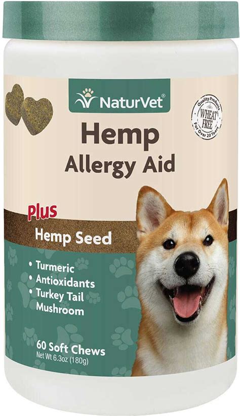 Hemp Allergy Aid For Dogs Naturvet Skin Coat Pet Supplements Pet