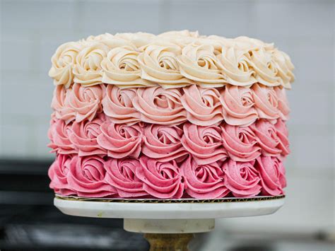 Pink Ombre Rose Cake Home Interior Design