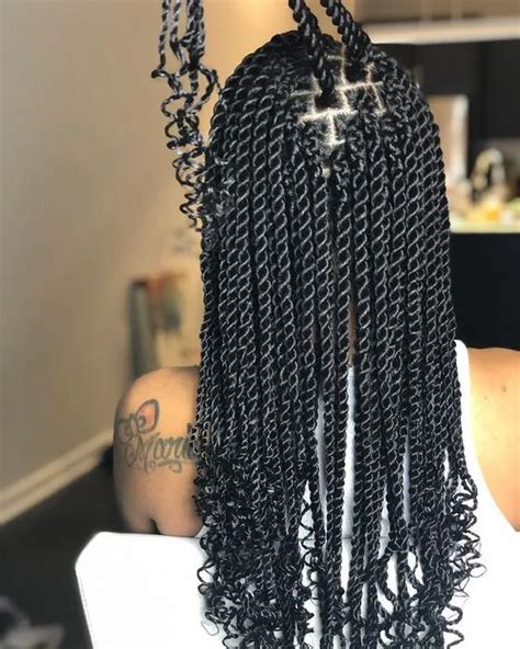 40 Elegant Senegalese Twists Hairstyles With Full Style Guide Coils And Glory Twist Braid