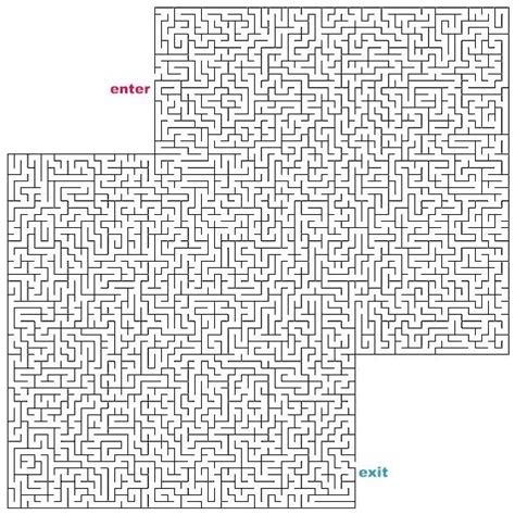 Hard Cutout Mazes Hard Mazes Printable Mazes Maze Game