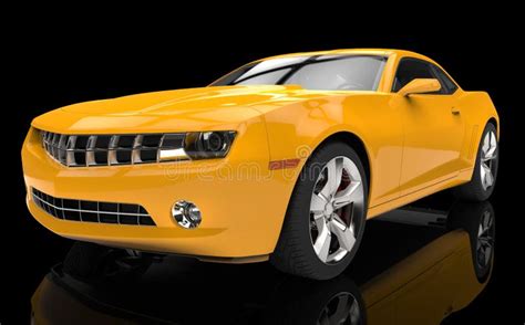 Fast Yellow Car Stock Photo Image Of Pedal Power Background 59007598