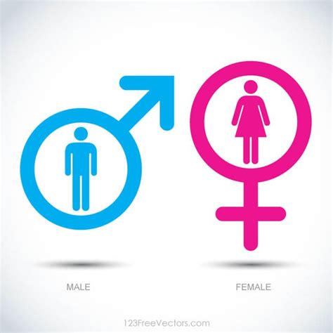 Male And Female Icons Illustration Icon Illustration Male Gender