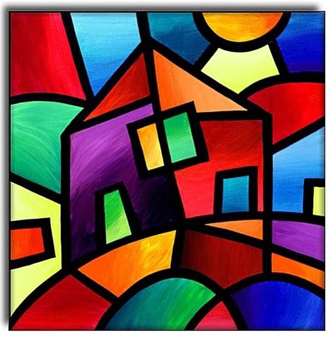 Art House In The Country By Artist Amanda Hone Abstract Art Painting