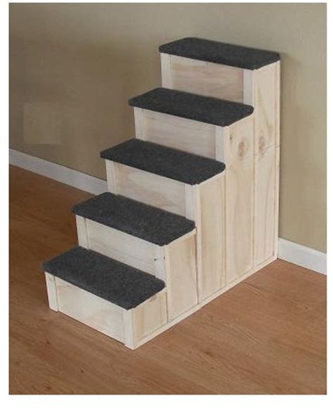 30 Inch Tall 5 Step Pet Stairs Bed Step
