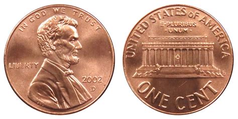 2002 D Lincoln Memorial Centpenny Value And Prices