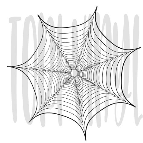 Spider Web Optical Illusion Svgs Two Files Instant Download Etsy Uk