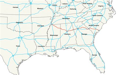 Us Route 78 Wikipedia Us Map Of Alabama And Florida Printable Maps