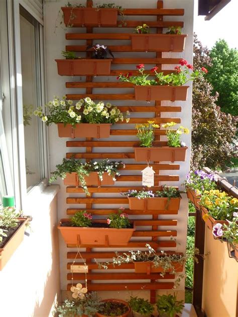 Vertical Gardening Small Balcony Ideas Trellis Summer Flowers
