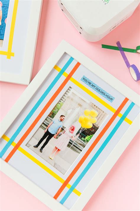 Diy Washi Tape Frames The Crafted Life