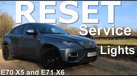 The best, easiest way to reset it is to use a scanner! How to reset the service light on a BMW E71 X6 E70 X5 ...