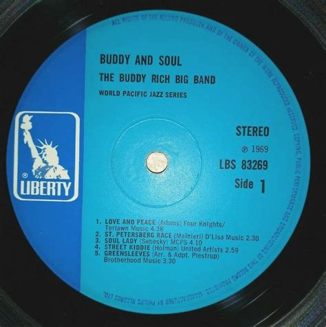 Buddy Rich Buddy And Soul Lp Signed By Buddy Rich Uk