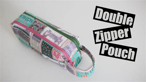 Double Zipper Box Pouch No Raw Edges Youtube