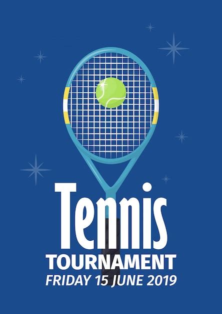 Premium Vector Tennis Tournament Poster
