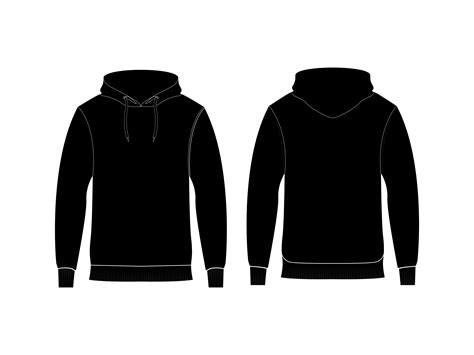 Hoodie Sweatshirt Black Front And Back Graphic By Idrdesign · Creative