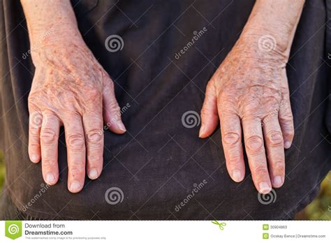 Elderly Woman S Hands Stock Image Image Of Hands Older 30904863