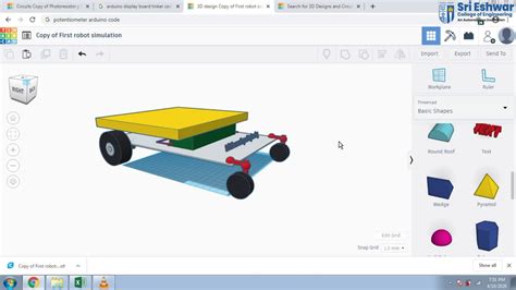 3d Design Of Robot Using Of Tinkercad Youtube