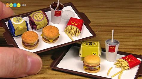 Tutorial Mcdonalds Style Miniature Tsukimi Burger Food Miniature