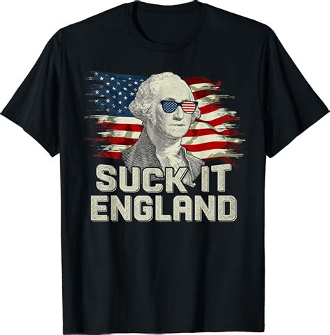 Funny Th Of July George Washington Independent Day T Shirt Amazon Co Uk Fashion