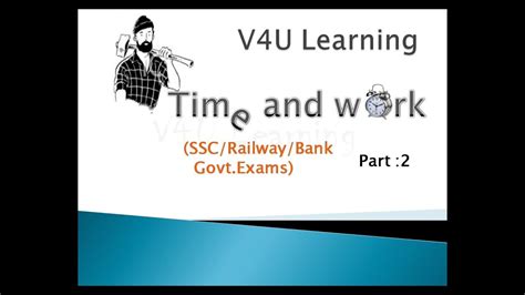 V4u Learningtime And Work Part 2 Youtube