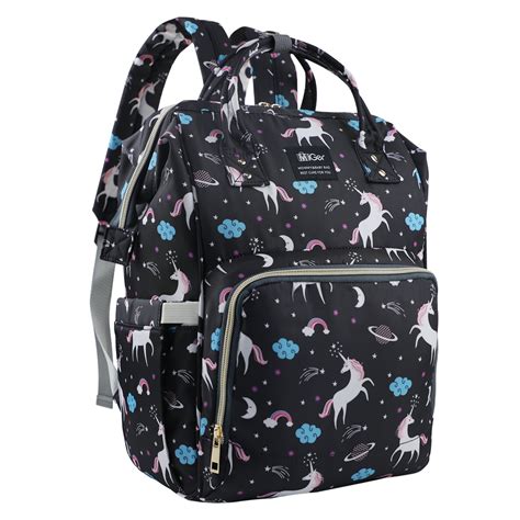 Unicorn Diaper Bag Backpack Large Capacity Nursing Bag Waterproof Wide