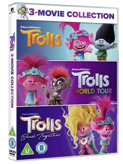 Trolls 3 Movie Collection Dvd 2023 Warner Bros Shop Uk