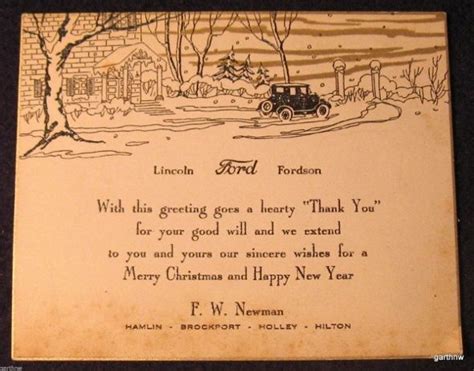 Model T Ford Forum Christmas Ford Holiday Cards Holiday
