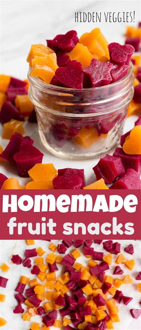 Healthy Homemade Fruit Snacks With Veggies Recipe Homemade Fruit