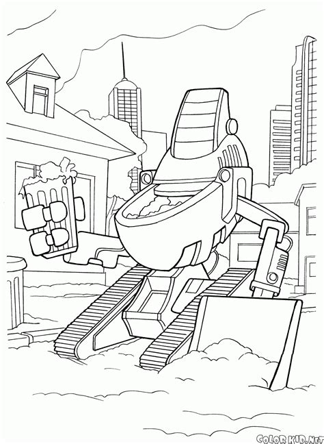 He was once the leader of the deceptions during the great war on cybertron. Coloring page - Robot dishwasher